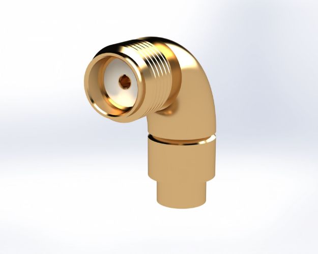 SMA Male 90º Elbow Plug Vented